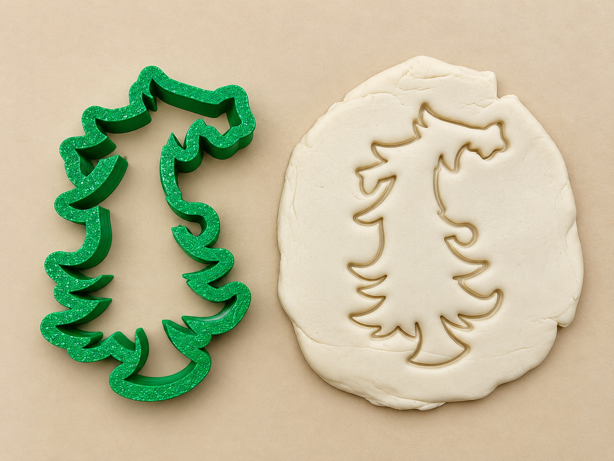Grinch Whoville Inspired Leaning Christmas Tree Cookie Cutter, Christmas Cookie