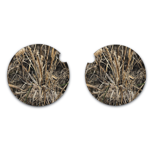 Max Seven Inspired Camouflage Car Coasters, Neoprene Car Coasters Set of Two, Interior Auto Accessories